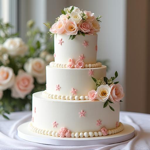 Elegante Hochzeitstorte