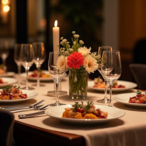 Exklusives Dinner zu Hause